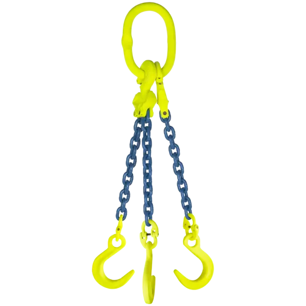 3-Strang Anschlagkette GK10 - HE100 mit Weitmaulhaken