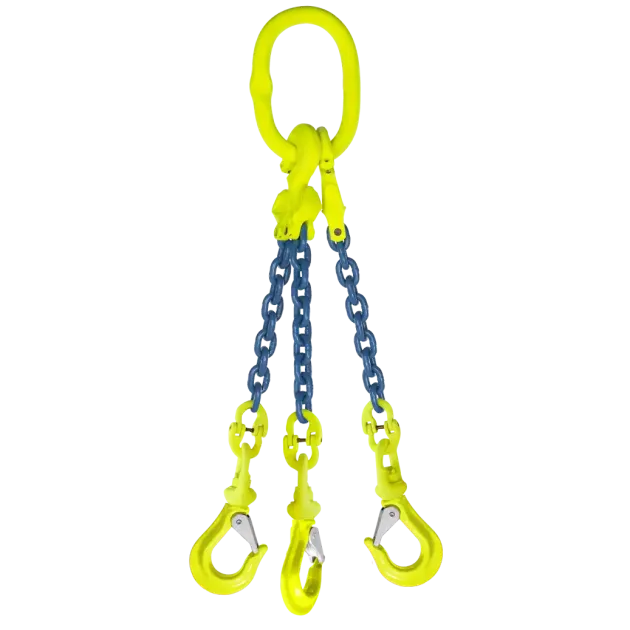 3-Strang Anschlagkette GK10 - HE100 mit Wirbelhaken