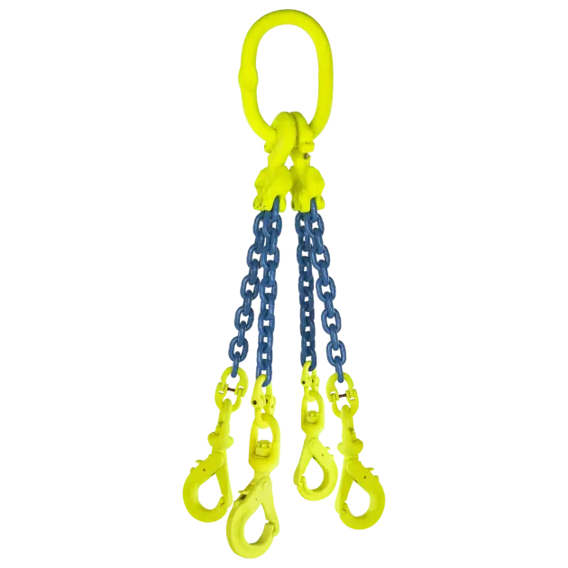 4-Strang Anschlagkette GK10 - HE100 mit Wirbelhaken