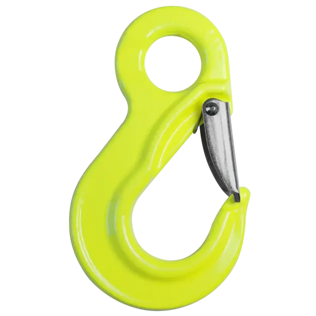 HE100 Lasthaken GK10 mit Sicherheitsklappe und Öse