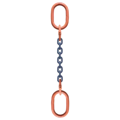 1-Strang Anschlagkette GK10 mit Ovalöse beidseits