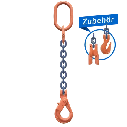 1-Strang Anschlagkette GK10 mit Sicherheitslasthaken
