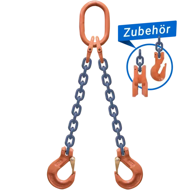 2-Strang Anschlagkette GK10 mit Lasthaken