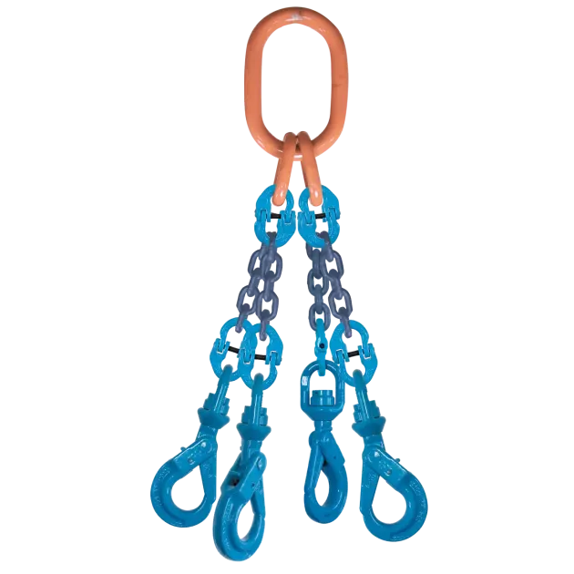 4-Strang Anschlagkette GK10 mit Wirbelhaken