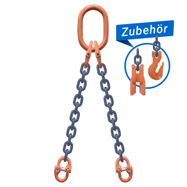 2-Strang Anschlagkette GK10 mit Verbindungsglied