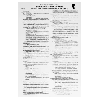 Zubehör-Tafeln Typ WT0 für Elektrokettenzüge