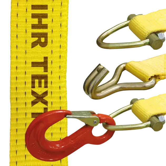 Zurrgurt 75 mm Bandbreite - individuell bedruckt
